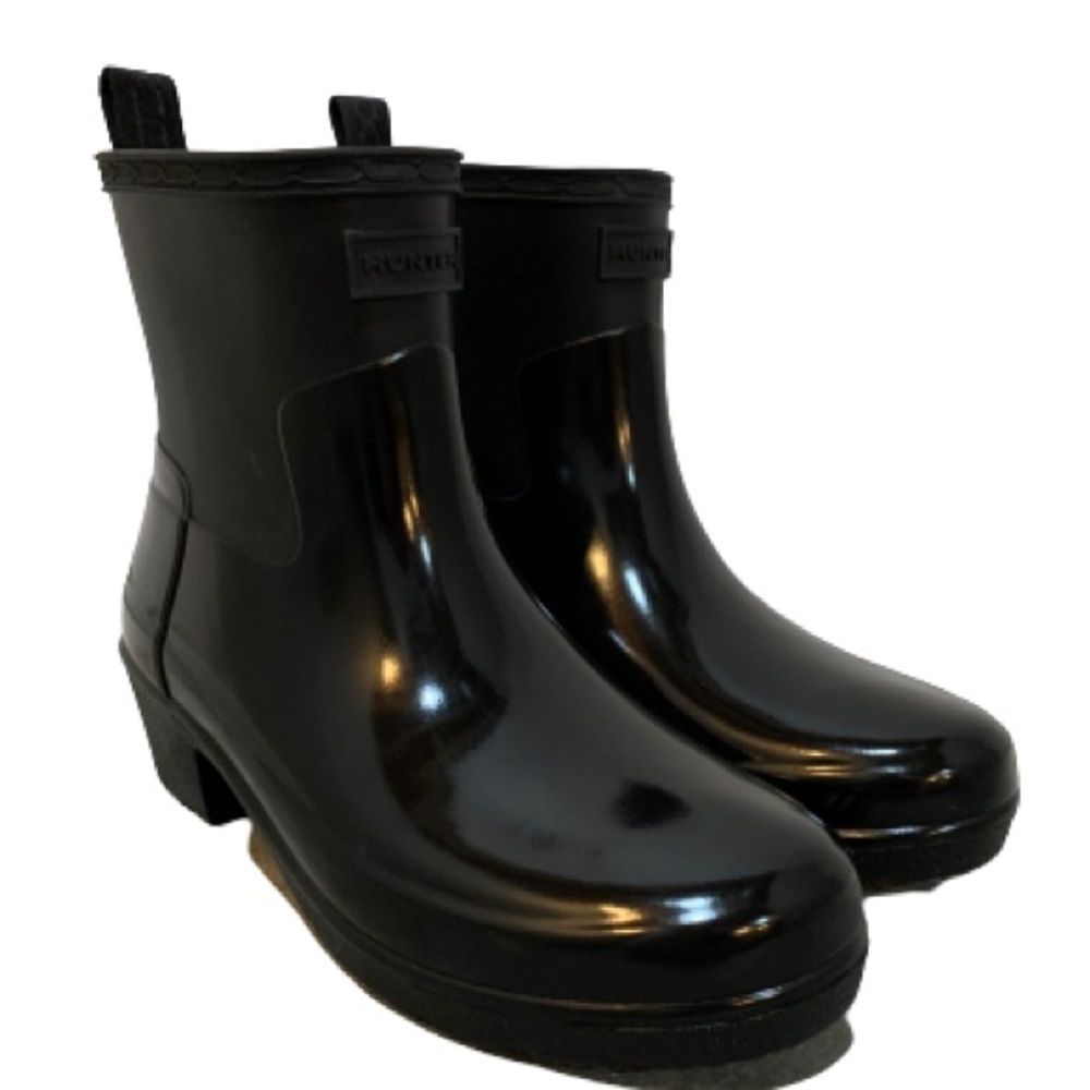 NEW Hunter Refined Slim Fit Low Heel Ankle Boot - Picture 2 of 2